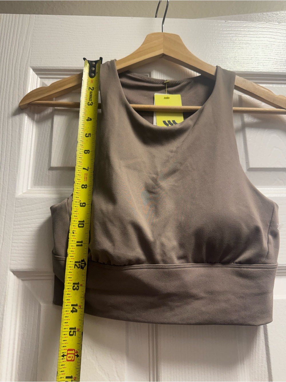 all in motion Taupe High-Neck Sports Bra - Picture 4 of 5